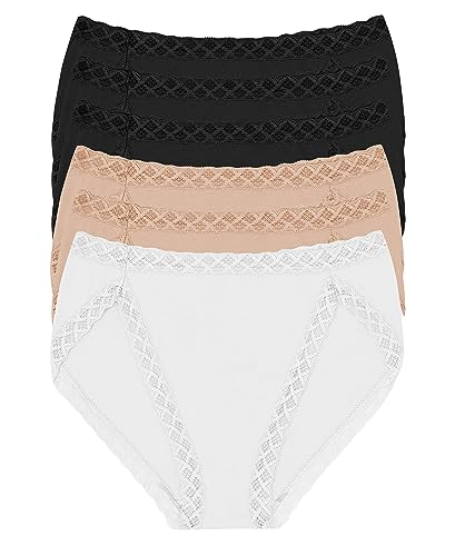 Image of Natori Women's Pima Bliss French Cut Briefs 3 Pack