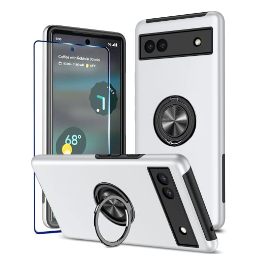 Protection Google Pixel 6a antichoc anti-rayures avec support bague stand