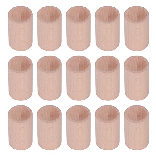 15 Pièces Diffuseur D'huiles Essentielles en Bois, Diffuseur D'encens Rond en Hêtre, Diffuseur D'aromathérapie de Forme Cylindrique en Bois pour Bureau de Voiture Cover