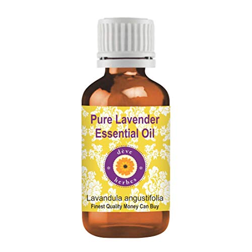 Image of Deve Herbes Lavender Essential Oil (Lavandula angustifolia) Pure | Non-Sticky | Non-greasy | Lightweight | Men & Women | All Skin Types | Steam Distilled 15ml
