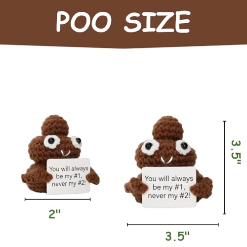 Image of Number One Poo, Emotional Support Gift for Your #1 Boyfriend and Girlfriend. Funny Gag Gift Positive Crochet.