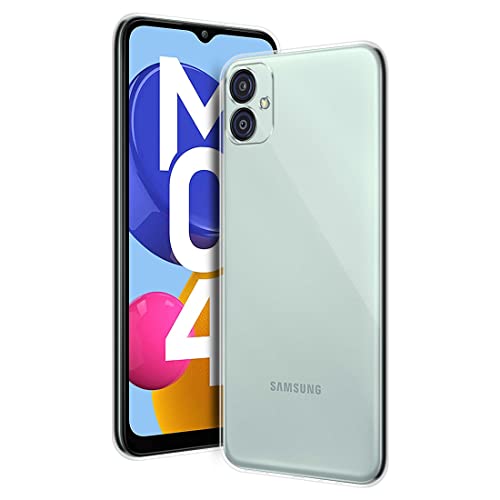 Image of Fashionury Crystal Clear Case for Samsung Galaxy M04 | Yellowing Resistance | Transparent TPU Silicone | Raised Camera Lips | Slim Transparent Cover