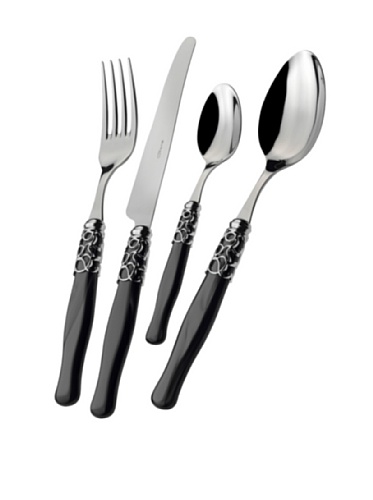 Ménagère de table Bugatti Selene 24-pcs noir couverts design acier inoxydable - 2