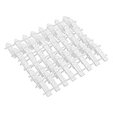DEWIN Cercado Jardin Madera - Decoración de jardín Mini Cerca de Madera, 100 Piezas (Color : Blanco)