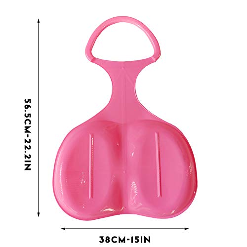 image for DaPlug Snow Sled - Downhill Sleds - Durable PP Plastic -Humanized Desi