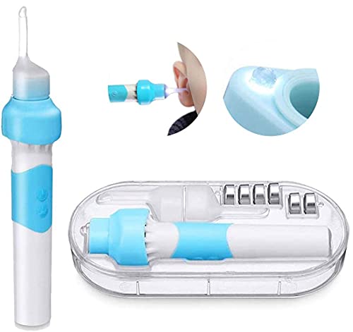 Ladruph LEDライト付き 電動耳かきLED 耳掃除 耳すっきりクリーナー 吸引 イヤークリーナー ポケットイヤークリーナー 耳かき匠 電動吸引耳クリーナー 振動 携帯便利 家庭用 子供用