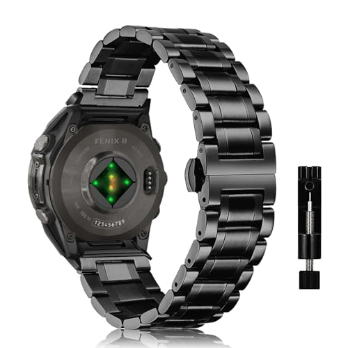 Bracelet Garmin Fenix 6 Pro en acier inoxydable anti-irritation