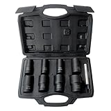 Tongboke 9-Pack Nut Extractor Kit, Screw Nut Extractor, Wheel Lock Removal Kit Hardware Tools for Removing Damaged, Dead, Rusty, Round Bolts, Nuts and Screws