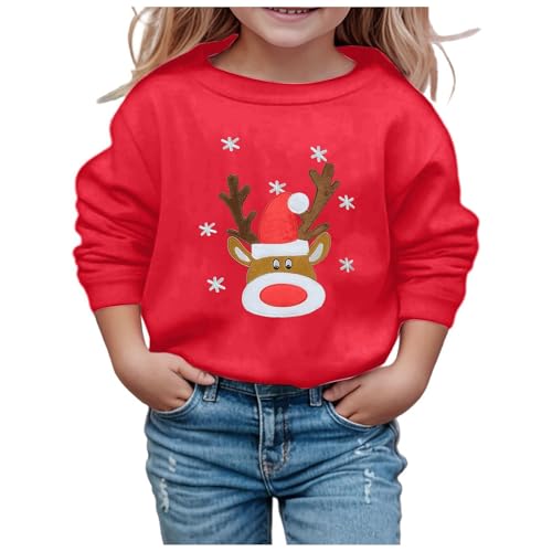 Weihnachtspullover Mädchen Weihnachts Sweatshirt, 104 152...