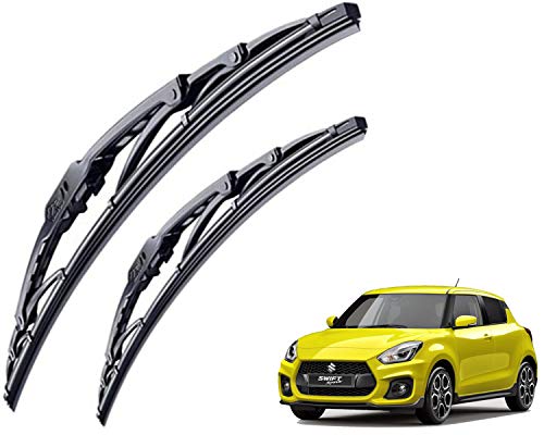 Image of WolkomHome High Performance OE Car Wiper Blade Replacement set of 2 Pc Right 20 inch Left 19 inch for Maruti New Swift