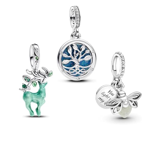 Abalorios de plata de ley 925 con brillo elegante y acabado de joyería fina para collar y pulsera