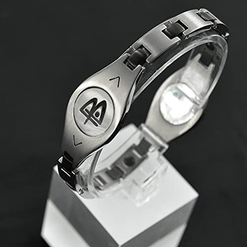 Power Balance The Original Performance Titanium Bracelet,Lightweight Fashion (Matte Silver) ,Size of L (Length 205mm/Width 8mm