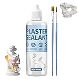 Miioto Colla per Ceramica, Sigillante per Gesso Ceramico, Adesivo per Figure in Gesso, Impermeabile Colle Potenti Trasparente Liquida per Incollare e Riparare Intonaco, Porcellana, Argill e DIY,100ml