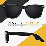 LINVO Polarized Sunglasses for Men Driving Sun glasses Shades 80's Retro Style Design Square - Image 3