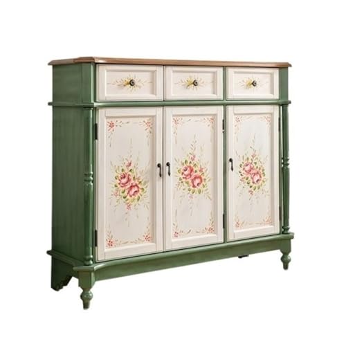 zhongxlla Shoe Organizer, Art Decoration Cabinet Living Room Wooden Integrated