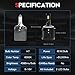 KITOCARTOP LED Headlight Bulbs 90W 9000LM 6000K Fit for 2012-2018 Volkswagen Passat Golf Tiguan Golf GTI Touran Headlamp Plug and Play Easy Installation Low Beam Led Headlight Bulbs Black