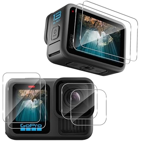 Haofun Pack of 6 Screen Protectors for GoPro Hero 13 Black Cover