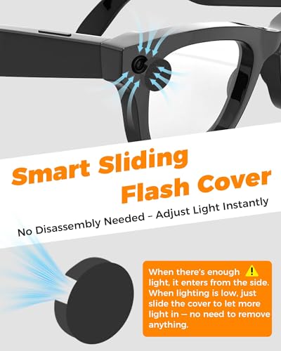 Image of 10Pcs Glasses Light Cover, Smart Glasses Accessories, Privacy Protection Cover for Smart Eyewear, Suitable for Use When Privacy Desired