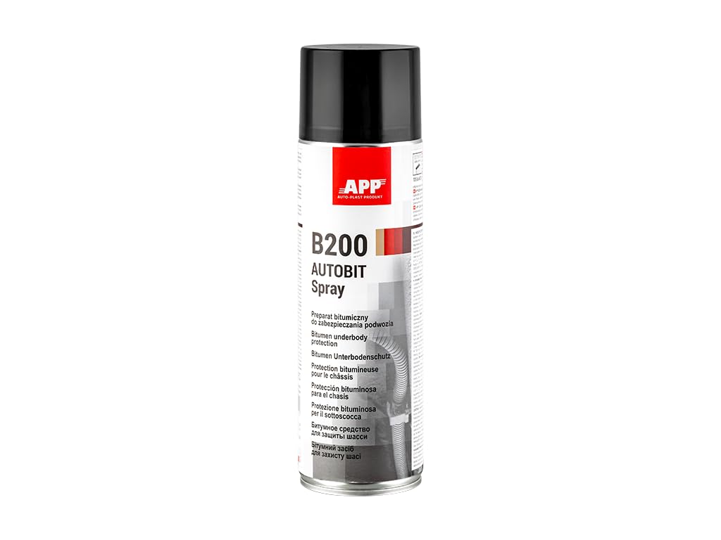 APP B200 Autobit Spray - Preparat bitumiczny do zabezpieczania podwozia | czarny | 0,50l