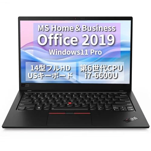 �y�����ςݕi�z�m�[�gPC ThinkPad x1 /14�^�t��HD/Core i7-6600U/Win11 Pro/MS Office H&B 2019 /WEB�J����/wajun��WIFI/Bluetooth/HDMI/US�L�[/16GB/512GB S