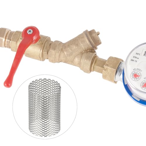 Image of PATIKIL 4 Pcs 22mm OD Strainer Mesh, 32mm H Screen Y Shaped Strainer Filter Valve Mesh Screen 304 Stainless Steel Strainer Mesh for Debris Pump Water Oil Separation