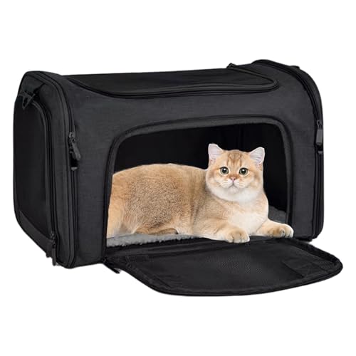 Bolsas De Transporte Para Perros Pequeños, Malla Transpirable Segura Ajustable y Cómodo para Transporte, Bolso de Hombro para Gatos y Perros, Para Camping Picnic Vacaciones Fiestas Y Viaje Por Carrete
