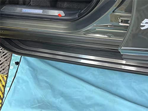 Yixi-Partswell Running Boards Side Steps Pedal Nerf Bar Fits For Toyota New Venza Harrier Xu80 2021 2022, Silver&Black #TOP3