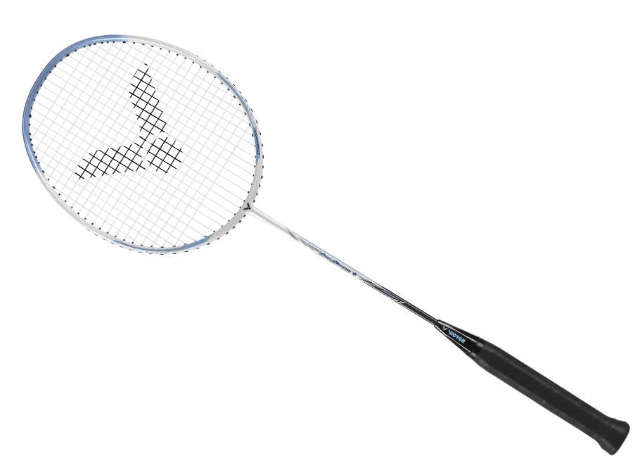 Victor ARS-9-A-4U Auraspeed Series Strung Badminton Racket -White