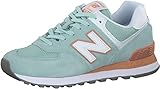 Hochwertiger Obermaterial-Mix New Balance Sneaker Damen WL574ESE Türkis White Agave, Schuhgröße:40.5