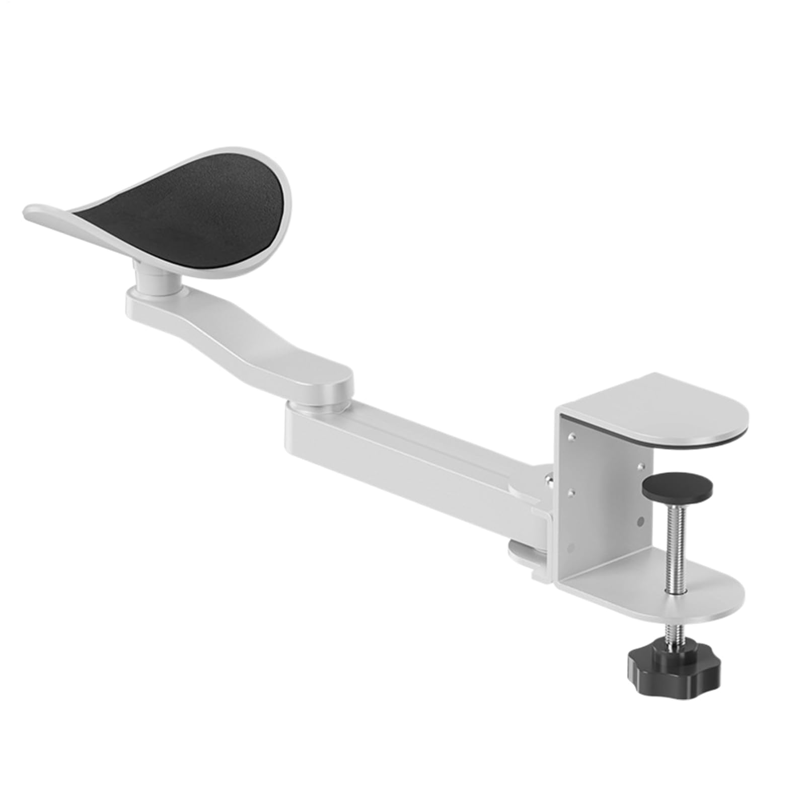Accoudoir pour bureau – Coudière ergonomique, support de bras de bureau extensible, clavier rotatif à 360° et accoudoir d'ordinateur | Hauteur réglable pour la maison, la bibliothèque, les bureaux