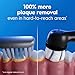 Oral-B iO2 Electric Toothbrush for Adults, Night Black, Long-Lasting Battery for Travel, Includes Gentle Care Brush Head, Travel Case and Refill Holder, Easy Switch to Electric Brushing, 2 Pin Plug