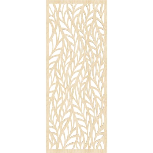 Image of Ortonville Decorative Pierced Fretwork Wood Wall Panels, 21 3 /8 inchW x 54 3 /8 inchH x 1 /4 inchT, Birch