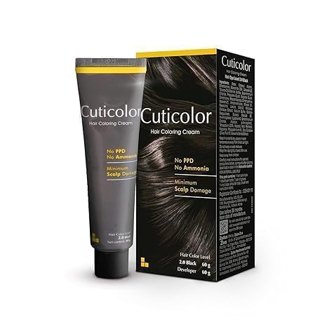 Permanent Hair Color Cream|Dr prescribed|Suitable for Sensitive Skin|Eco Mechanism for Preserving Scalp Health|No Ammonia|No PPD|Enriched with Portulaca & Boseivela Extracts(Black,Pack of 1)