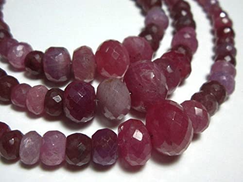 Saphir rose perles rondelles véritables pour remplacer vos imitations plastiques