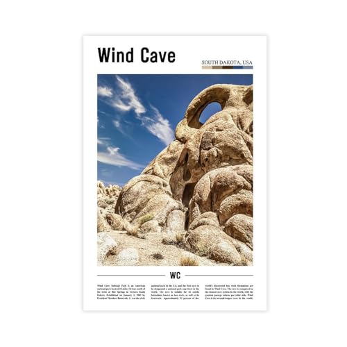 Poster paysage Dakota du Sud pour s'évader au cœur des plaines sauvages