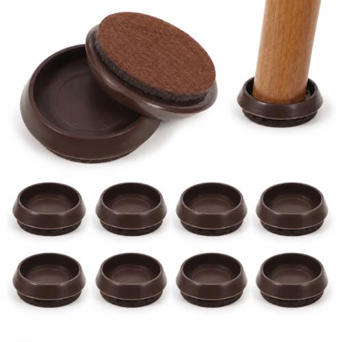 Tapones de fieltro para suelo de madera dura y protectores de ruedas de cama 2