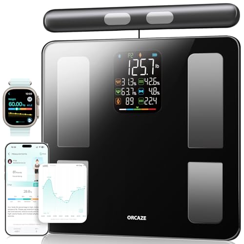 ORCAZE Smart Scale for Body Weight, 8 Electrodes Digital Bathroom