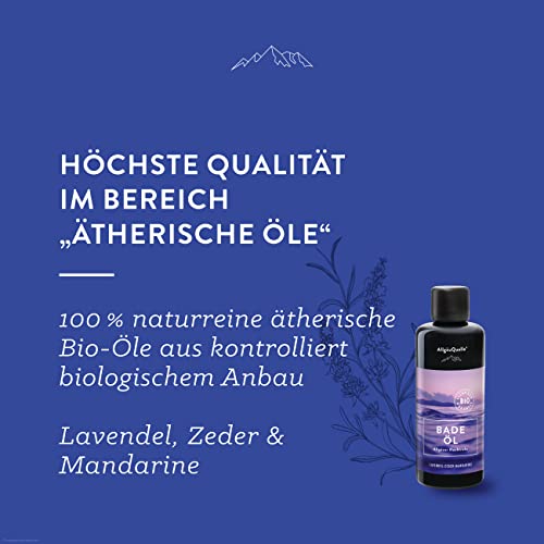 Bio Badeöl von AllgäuQuelle mit natürlichen Ölen für die Hautpflege