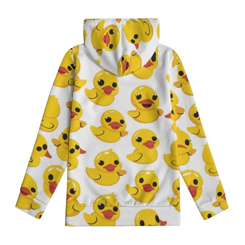 Sweat à capuche canard enfant 5-13 ans avec poches - 5