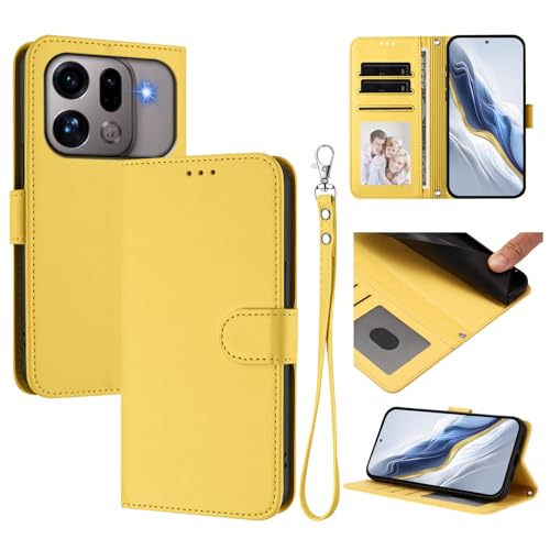 �X�}�z�P�[�X �Ή��@�� for Oppo Find X9s Pro �X�}�z�P�[�X�y�J�[�h�z���_�[�E�E�H���b�g�E�}�O�l�b�g�o�b�N���E�t���b�v�E�X�^���h�@�\�t���zYellow