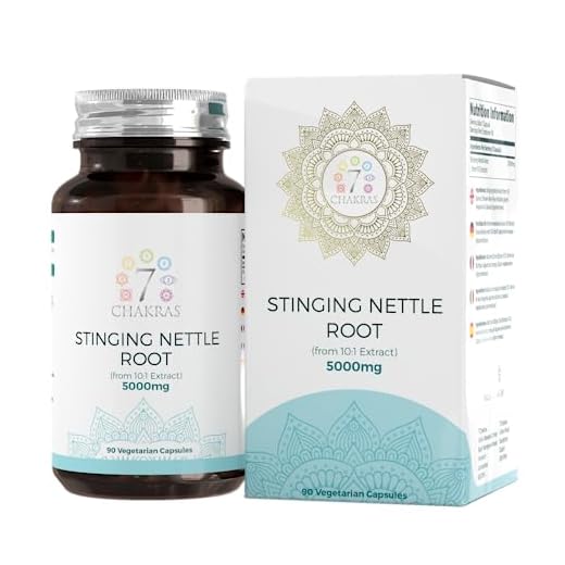 7C Raíz de Ortiga | 90 Cápsulas de Stinging Nettle de Alta Potencia - 5000mg del Extracto 10:1 de Nettle por Porción | Ortiga Capsulas Sin OGM, Gluten ni Alérgenos | Certificado ISO y Hecho en el RU