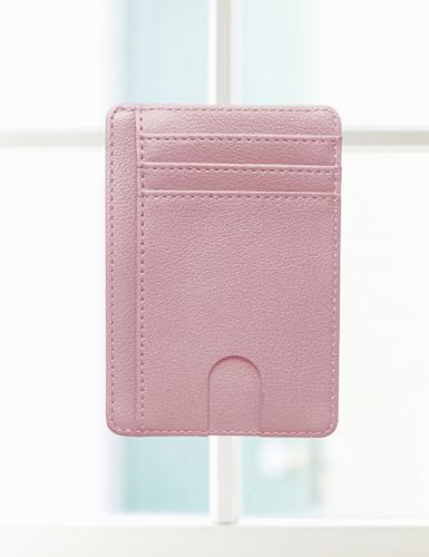 Slim Wallet Front Pocket Minimalist Leather RFID Blocking Card Holder