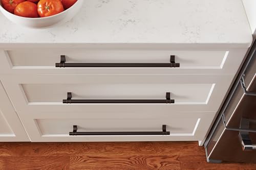 Image of Amerock Davenport 12-5 /8 inch (320mm) Center-to-Center Oil-Rubbed Bronze Cabinet Pull, BP36698ORB