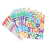 Lettres autocollantes pour tableau d'affichage : elles sont conçues avec un alphabet clair et un motif numérique, vous pouvez les combiner librement, des autocollants numérotés pour scrapbooking.