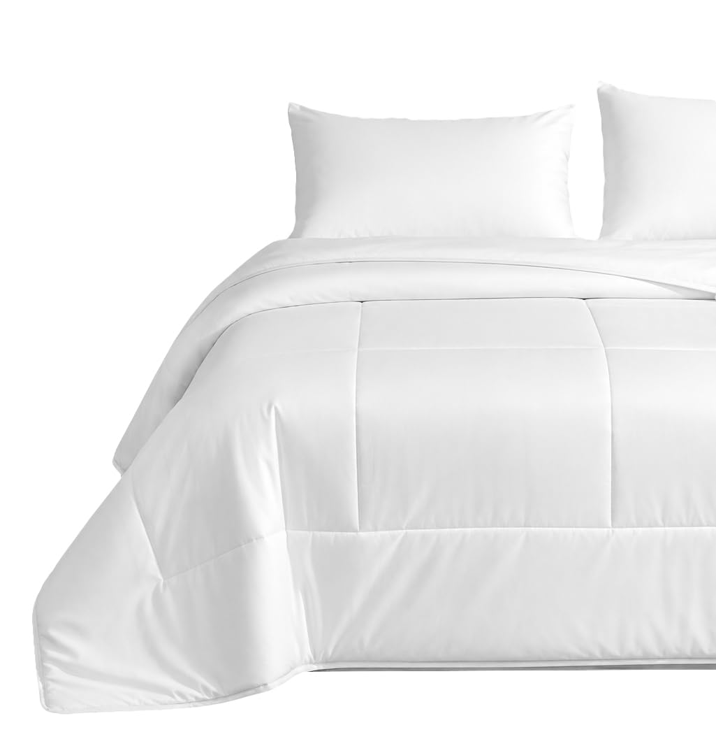 Box Stiched Microfiber Comforter 120 GSM- Single size- White color | 120TC Fabric, All night comfort, cozy, Soft, Breathable, Durable & Lightweight, Easy to Care, Machine wash-image-33