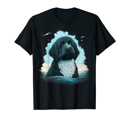Lindo perro Portie en portugués amante de los perros de agua Camiseta