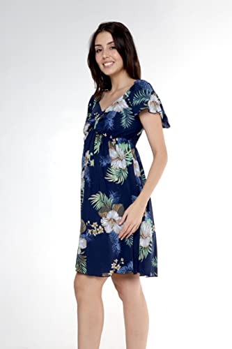 Image of Matchable Family Hawaiian Luau Men Women Girl Boy Clothes in Pineapple Garden Navy