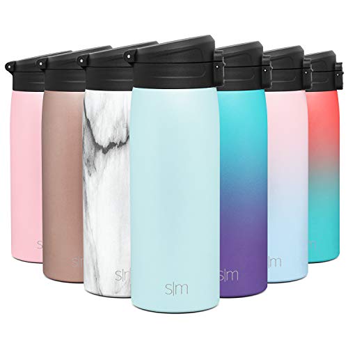 Simple Modern Kona 470mL (16oz) Taza Termica con Cerradura Vaso Termico de Café para Llevar Acero Inoxidable Prueba de Fugas Termo Botella Agua Regalos para mujer u hombre -Playa