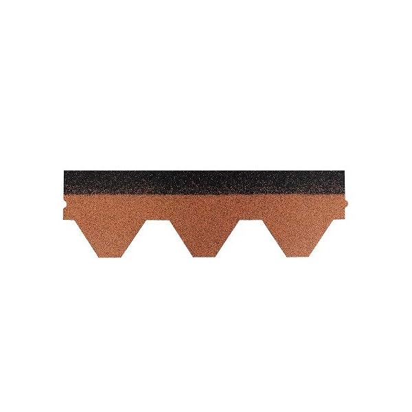 Isolbau Dachschindeln Hexagonal Dreieck - Dachpappe als Bedachung für Gartehaus, Vogelhaus, Hundehütte - Braun, 6 m² (2… – Bild 3