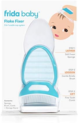 Frida Baby DermaFrida The FlakeFixer The 3-Step Cradle Cap System, White